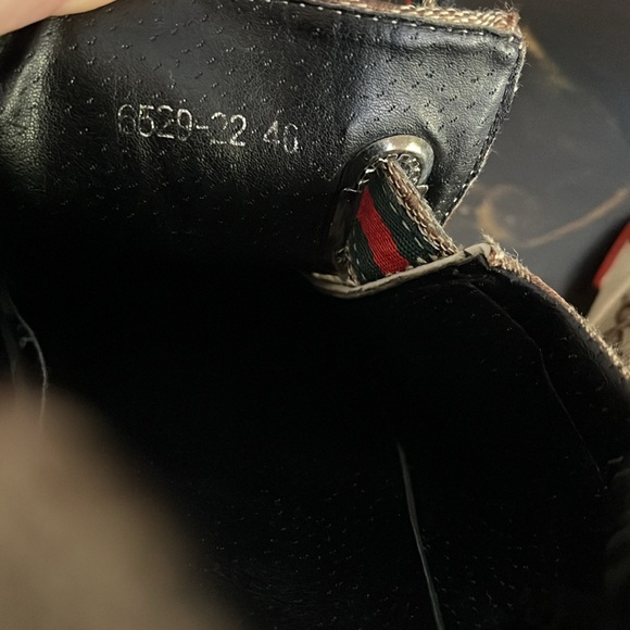 VTG Gucci Fashion GG Monogram Canvas Velcro Sneakers size 46 - Picture 12 of 16